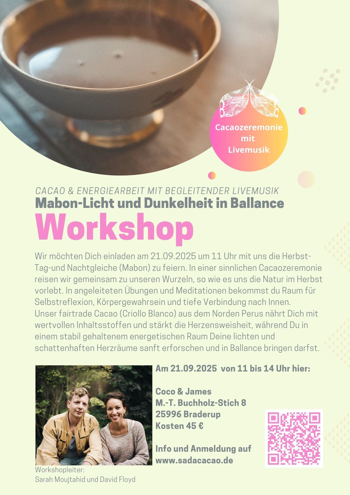 Cacao & Energiearbeit – Mabon-Licht und Dunkelheit in Ballance